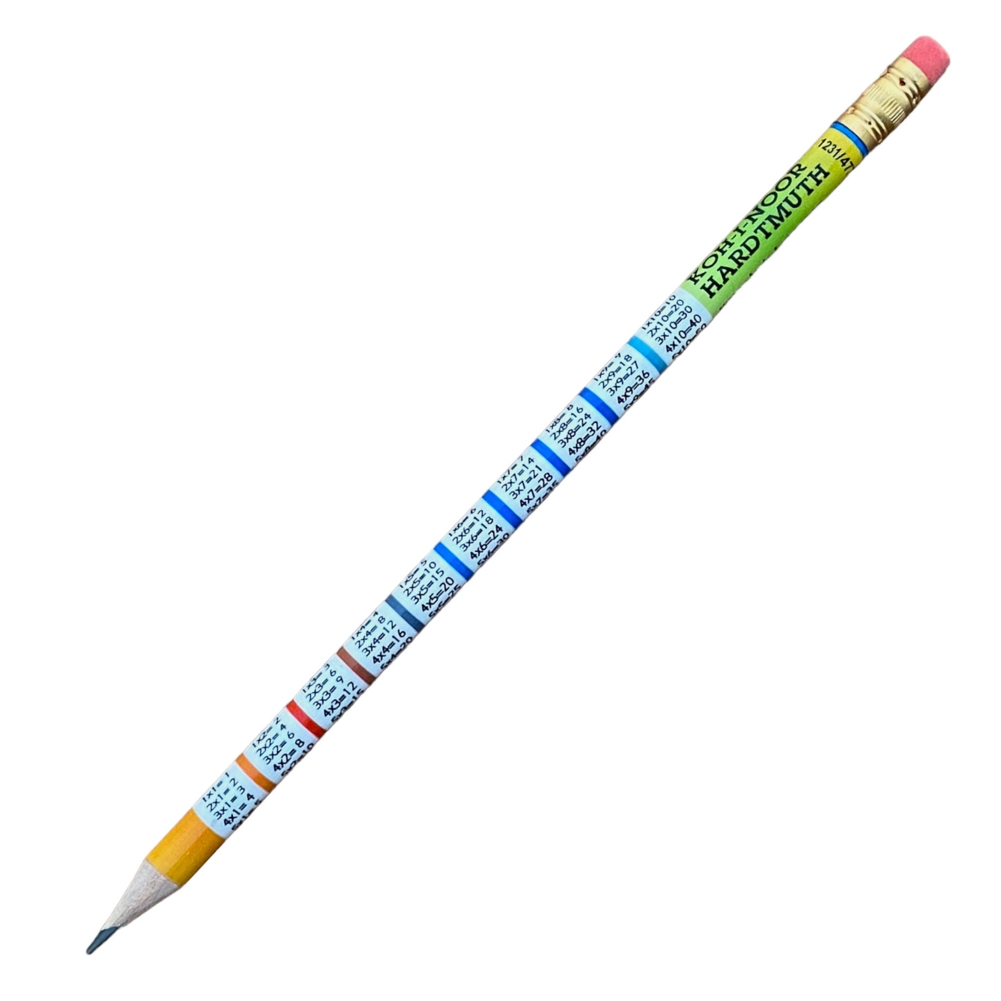 1231 Multiplication Table Pencil. HB. Koh-I-Noor