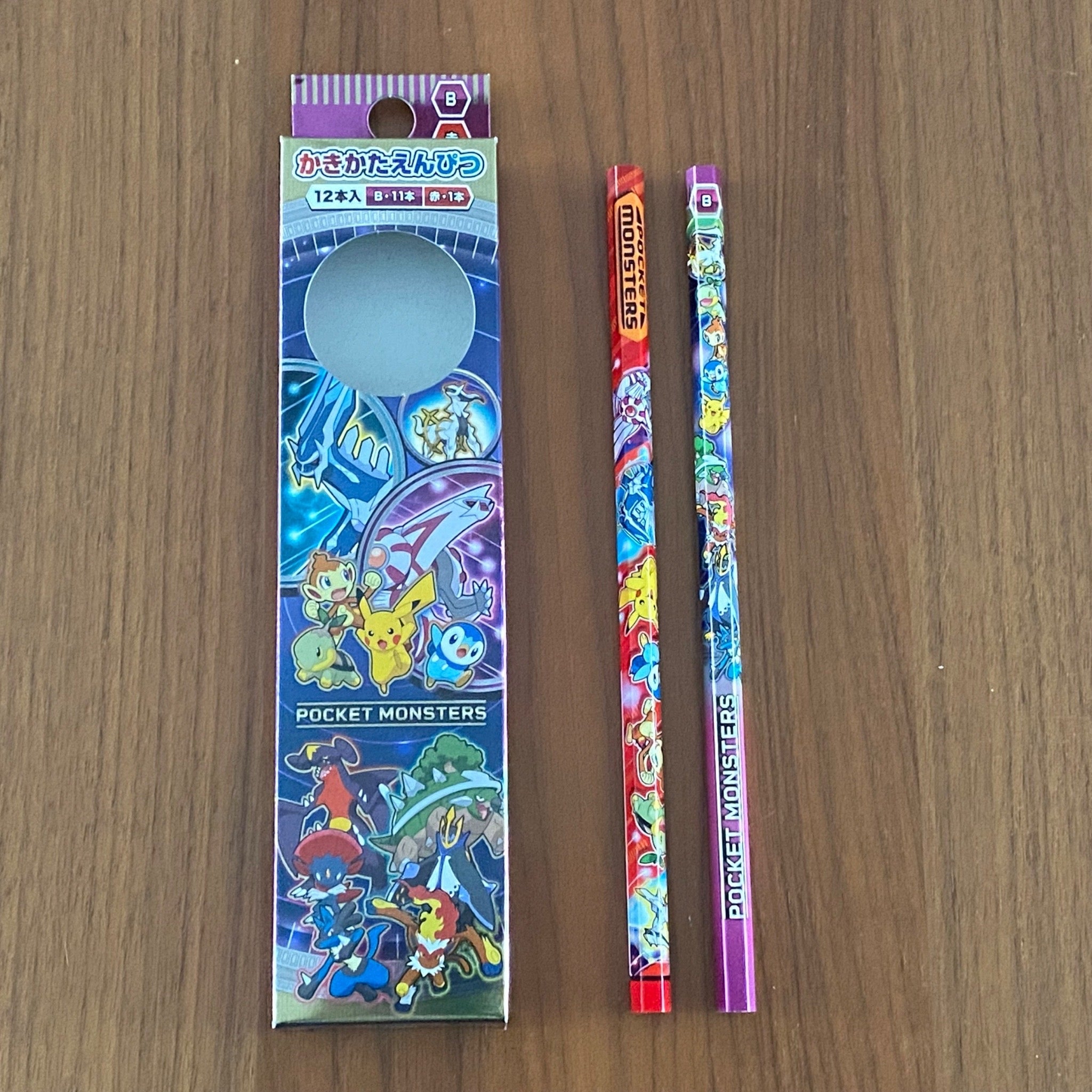 Showa Note Pokemon Pencils + Original Box (2 pencils)